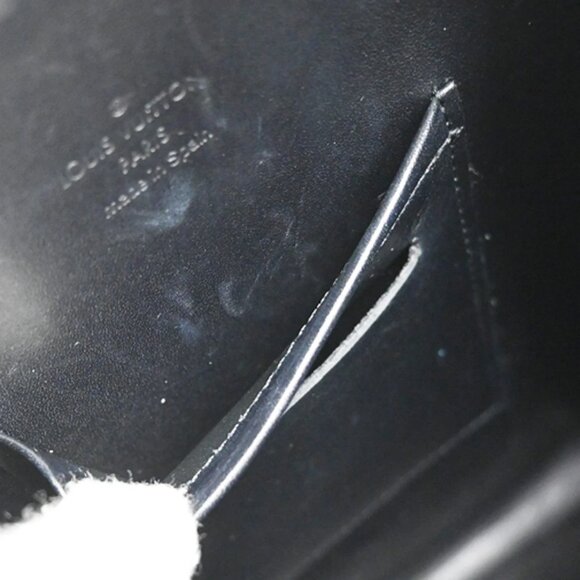 LOUIS VUITTON Ange Hand Bag Damier Vernis Leather Black Silver M92103 75KB434 - Picture 9 of 15